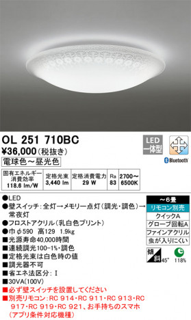 ODELIC �����ǥ�å� ������󥰥饤�� OL251710BC �ᥤ��̿�