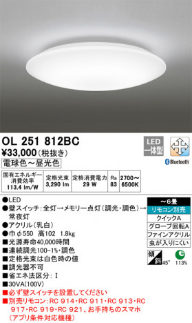 ODELIC �����ǥ�å� ������󥰥饤�� OL251812BC �ᥤ��̿�