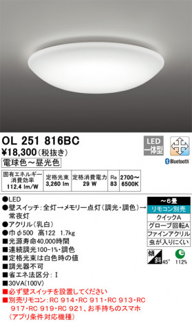 ODELIC �����ǥ�å� ������󥰥饤�� OL251816BC �ᥤ��̿�