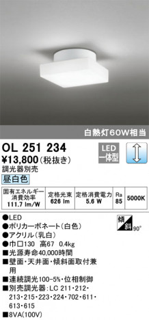 ODELIC �����ǥ�å� ����������󥰥饤�� OL251234 �ᥤ��̿�