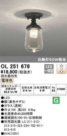 ODELIC �����ǥ�å� ����������󥰥饤�� OL251676 �ᥤ��̿�