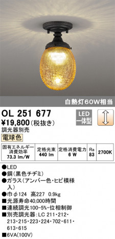 ODELIC �����ǥ�å� ����������󥰥饤�� OL251677 �ᥤ��̿�