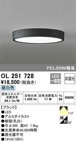 ODELIC �����ǥ�å� ����������󥰥饤�� OL251728 �ᥤ��̿�