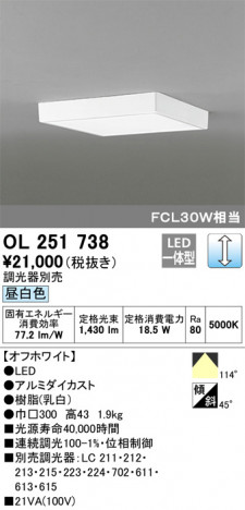 ODELIC �����ǥ�å� ����������󥰥饤�� OL251738 �ᥤ��̿�