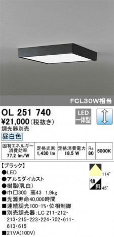 ODELIC �����ǥ�å� ����������󥰥饤�� OL251740 �ᥤ��̿�