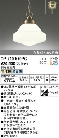 ODELIC �����ǥ�å� �ڥ����ȥ饤�� OP210570PC �ᥤ��̿�