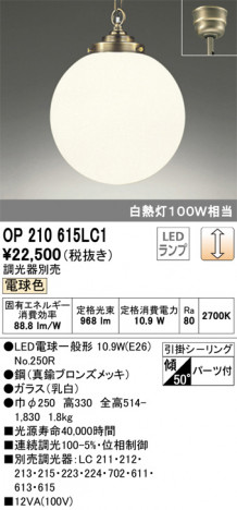 ODELIC �����ǥ�å� �ڥ����ȥ饤�� OP210615LC1 �ᥤ��̿�