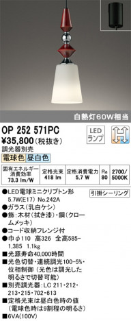 ODELIC �����ǥ�å� �ڥ����ȥ饤�� OP252571PC �ᥤ��̿�