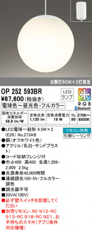 ODELIC �����ǥ�å� �ڥ����ȥ饤�� OP252593BR �ᥤ��̿�