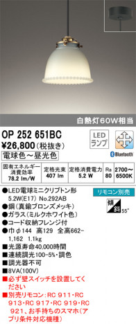 ODELIC ǥå ڥȥ饤 OP252651BC ᥤ̿