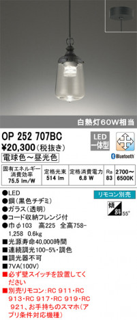 ODELIC �����ǥ�å� �ڥ����ȥ饤�� OP252707BC �ᥤ��̿�