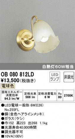 ODELIC ǥå ֥饱å OB080812LD ᥤ̿