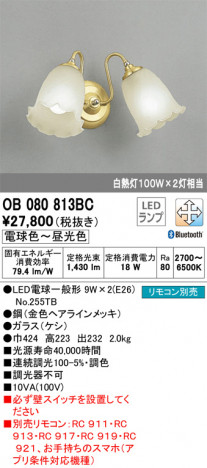 ODELIC �����ǥ�å� �֥饱�å� OB080813BC �ᥤ��̿�