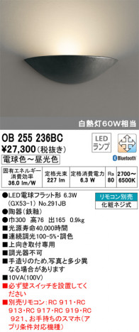 ODELIC �����ǥ�å� �֥饱�å� OB255236BC �ᥤ��̿�