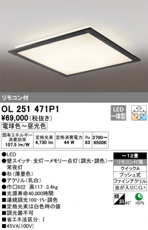 ODELIC �����ǥ�å� ������󥰥饤�� OL251471P1 �ᥤ��̿�