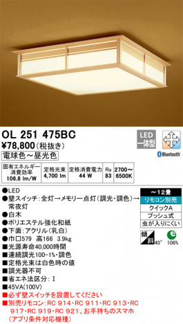 ODELIC �����ǥ�å� ������󥰥饤�� OL251475BC �ᥤ��̿�