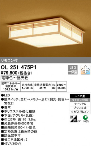 ODELIC �����ǥ�å� ������󥰥饤�� OL251475P1 �ᥤ��̿�