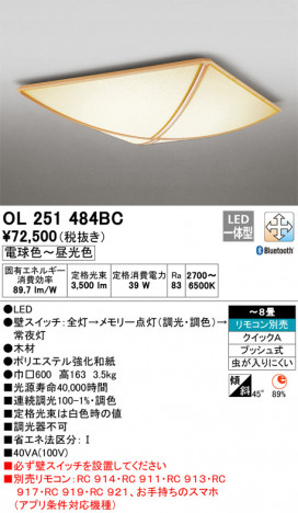 ODELIC �����ǥ�å� ������󥰥饤�� OL251484BC �ᥤ��̿�