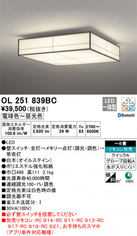 ODELIC �����ǥ�å� ������󥰥饤�� OL251839BC �ᥤ��̿�