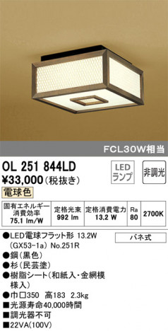 ODELIC �����ǥ�å� ����������󥰥饤�� OL251844LD �ᥤ��̿�