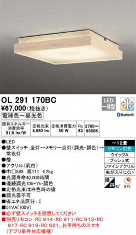 ODELIC �����ǥ�å� ������󥰥饤�� OL291170BC �ᥤ��̿�