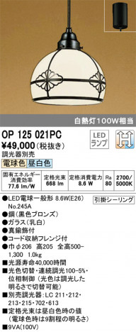 ODELIC �����ǥ�å� �ڥ����ȥ饤�� OP125021PC �ᥤ��̿�