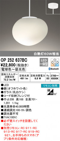 ODELIC �����ǥ�å� �ڥ����ȥ饤�� OP252637BC �ᥤ��̿�