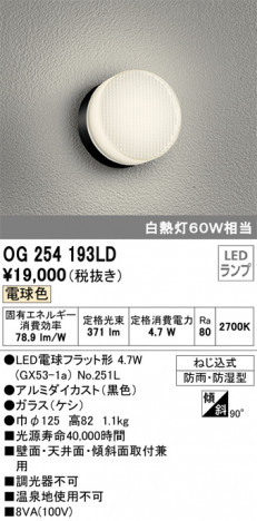 ODELIC �����ǥ�å� �������ƥꥢ�饤�� OG254193LD �ᥤ��̿�