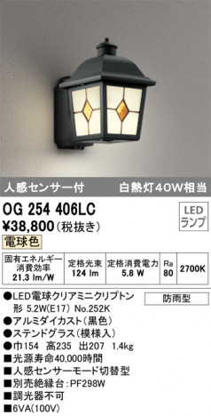 ODELIC �����ǥ�å� �������ƥꥢ�饤�� OG254406LC �ᥤ��̿�