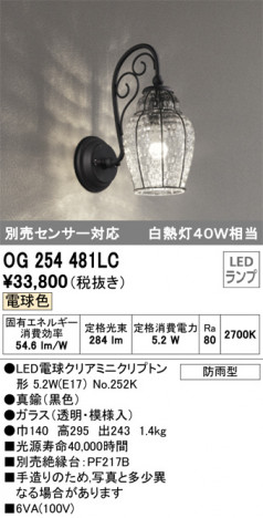 ODELIC �����ǥ�å� �������ƥꥢ�饤�� OG254481LC �ᥤ��̿�