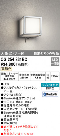 ODELIC ǥå ƥꥢ饤 OG254831BC ᥤ̿