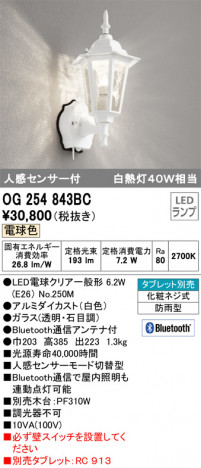 ODELIC �����ǥ�å� �������ƥꥢ�饤�� OG254843BC �ᥤ��̿�