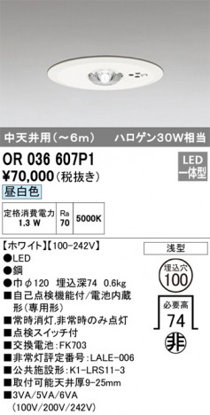 ODELIC �����ǥ�å� ����� OR036607P1 �ᥤ��̿�