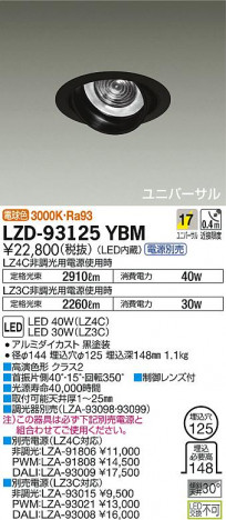 DAIKO ����ŵ� ��˥С����������饤�� LZD-93125YBM ���ʼ̿�