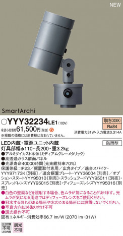 Panasonic ���ݥåȥ饤�� YYY32234LE1 �ᥤ��̿�