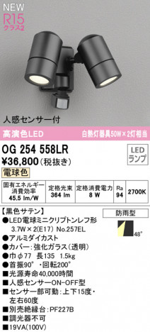 ODELIC �����ǥ�å� �������ƥꥢ�饤�� OG254558LR �ᥤ��̿�