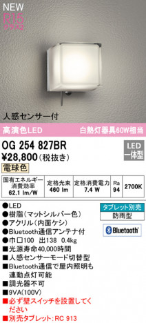 ODELIC �����ǥ�å� �������ƥꥢ�饤�� OG254827BR �ᥤ��̿�