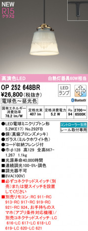 ODELIC �����ǥ�å� �ڥ����ȥ饤�� OP252648BR �ᥤ��̿�