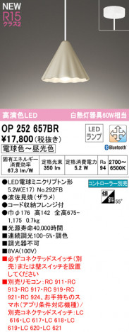 ODELIC �����ǥ�å� �ڥ����ȥ饤�� OP252657BR �ᥤ��̿�