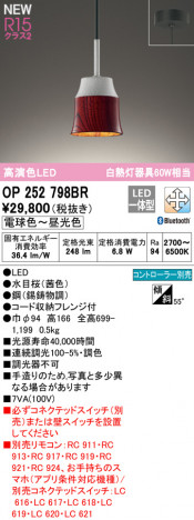 ODELIC �����ǥ�å� �ڥ����ȥ饤�� OP252798BR �ᥤ��̿�