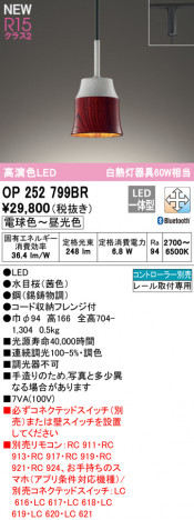 ODELIC �����ǥ�å� �ڥ����ȥ饤�� OP252799BR �ᥤ��̿�