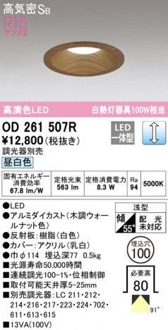 ODELIC ǥå 饤 OD261507R ᥤ̿