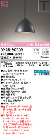 ODELIC �����ǥ�å� �ڥ����ȥ饤�� OP252597BCR �ᥤ��̿�