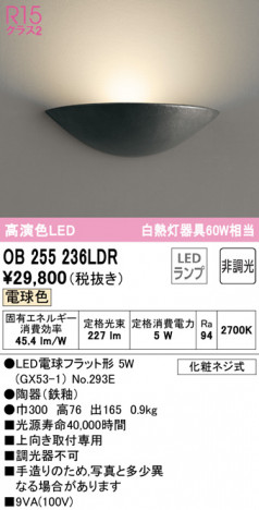 ODELIC �����ǥ�å� �֥饱�å� OB255236LDR �ᥤ��̿�