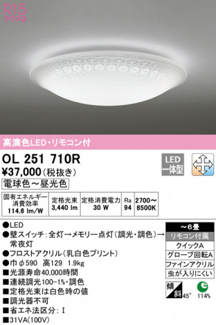 ODELIC �����ǥ�å� ������󥰥饤�� OL251710R �ᥤ��̿�