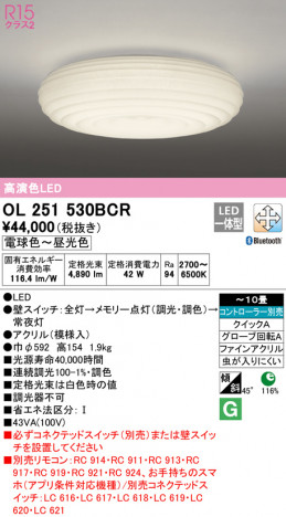 ODELIC �����ǥ�å� ������󥰥饤�� OL251530BCR �ᥤ��̿�