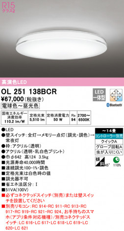 ODELIC �����ǥ�å� ������󥰥饤�� OL251138BCR �ᥤ��̿�