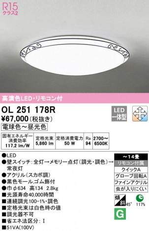 ODELIC �����ǥ�å� ������󥰥饤�� OL251178R �ᥤ��̿�