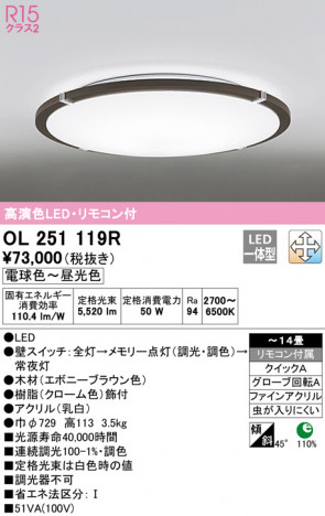 ODELIC �����ǥ�å� ������󥰥饤�� OL251119R �ᥤ��̿�