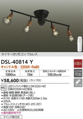 ���ʼ̿�|DAIKO ����ŵ� �����ǥꥢ DSL-40814Y